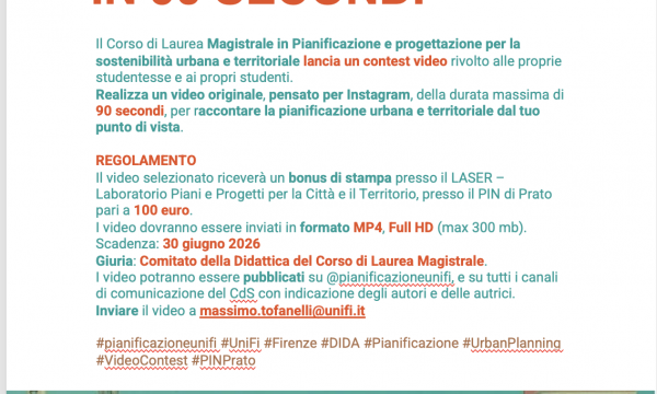 CALL FOR VIDEOS: Racconta la Pianificazione in 90 secondi  
